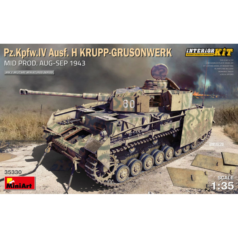 1:35 Miniart Pz.kpfw.iv Ausf.h Krupp grusonwerk MID.PROD.1943 Interior KIT