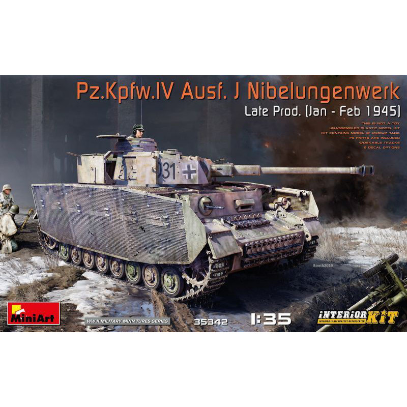 1:35 Miniart Pz.kpfw.iv Ausf.jnibelungenwerk Late PROD.(JANFEB.1945) KIT