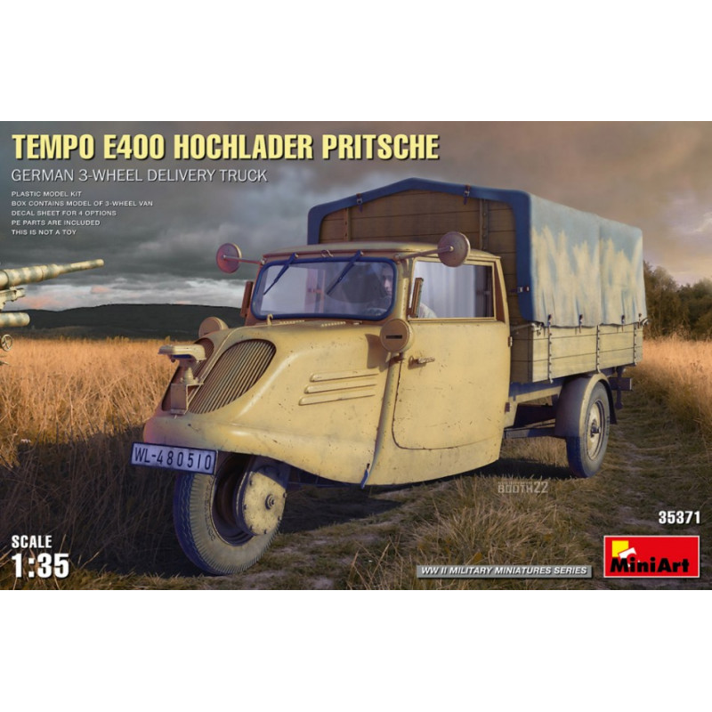 1:35 Miniart Tempo E400 Hoclader Pritsche German 3 KIT