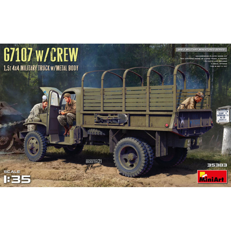 1:35 Miniart G7107 W/crew 1,5 t 4x4 Cargo Truck W/metal Body KIT