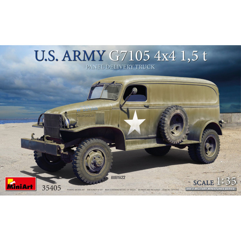 1:35 Miniart U.s. Army G7105 4x4 15 t Panel VAN  KIT