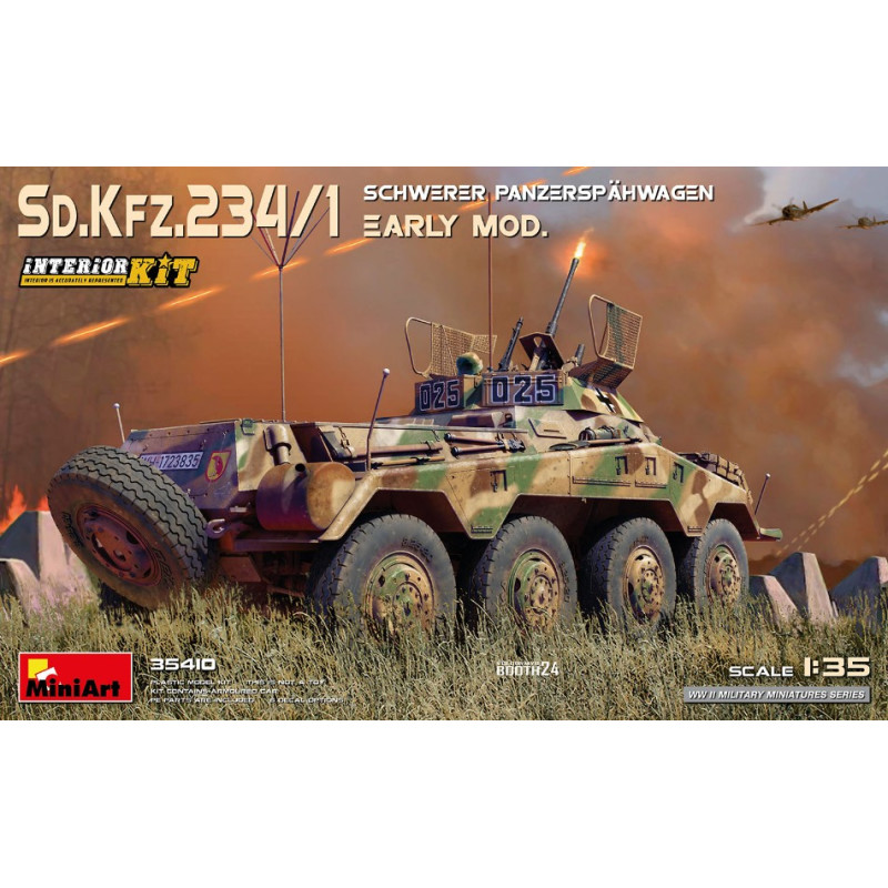 1:35 Miniart Sd.Kfz.234/1 Schwerer Panzerspahwagen (2cm) Early Mod.interior KIT