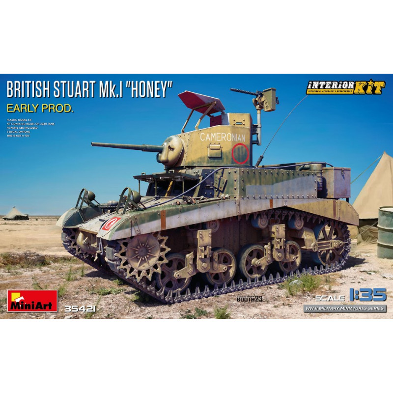 1:35 Miniart British Stuart Mk.i Honey Early Prod. Interior KIT