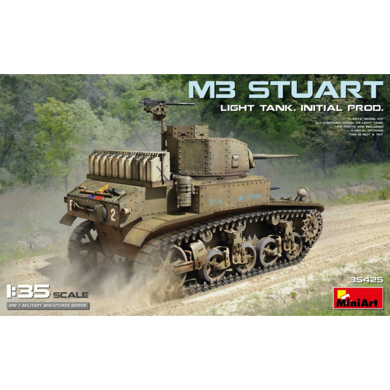 1:35 Miniart M3 Stuart Chiaro Tank Initial Prod. KIT