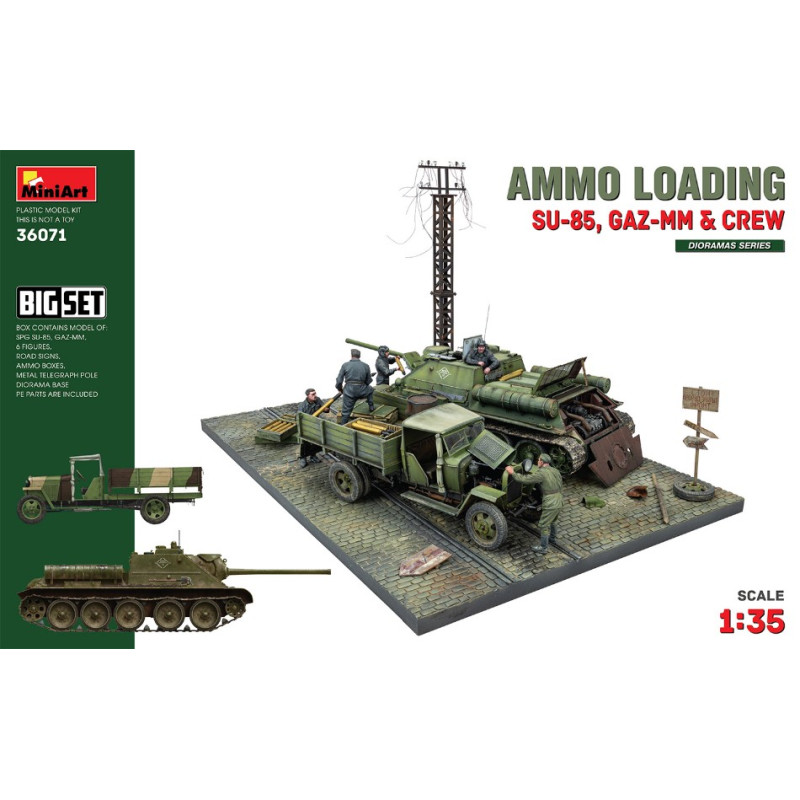 1:35 Miniart Ammo Loading (SU 85, Gaz mm & Crew) BIG SET KIT