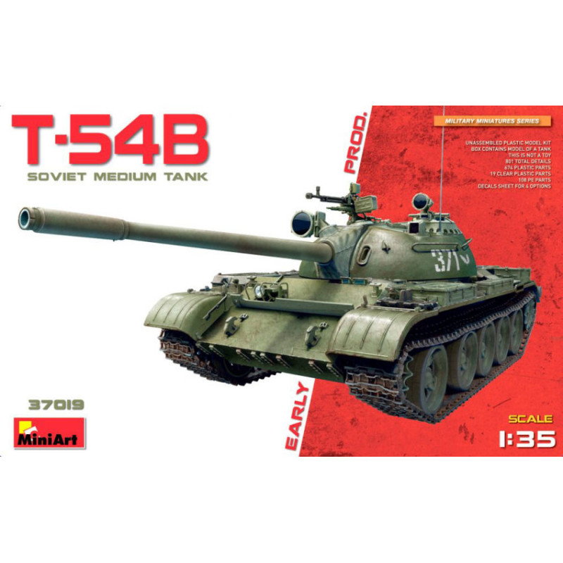 1:35 Miniart T 54B Soviet Medium Tank Early Production KIT