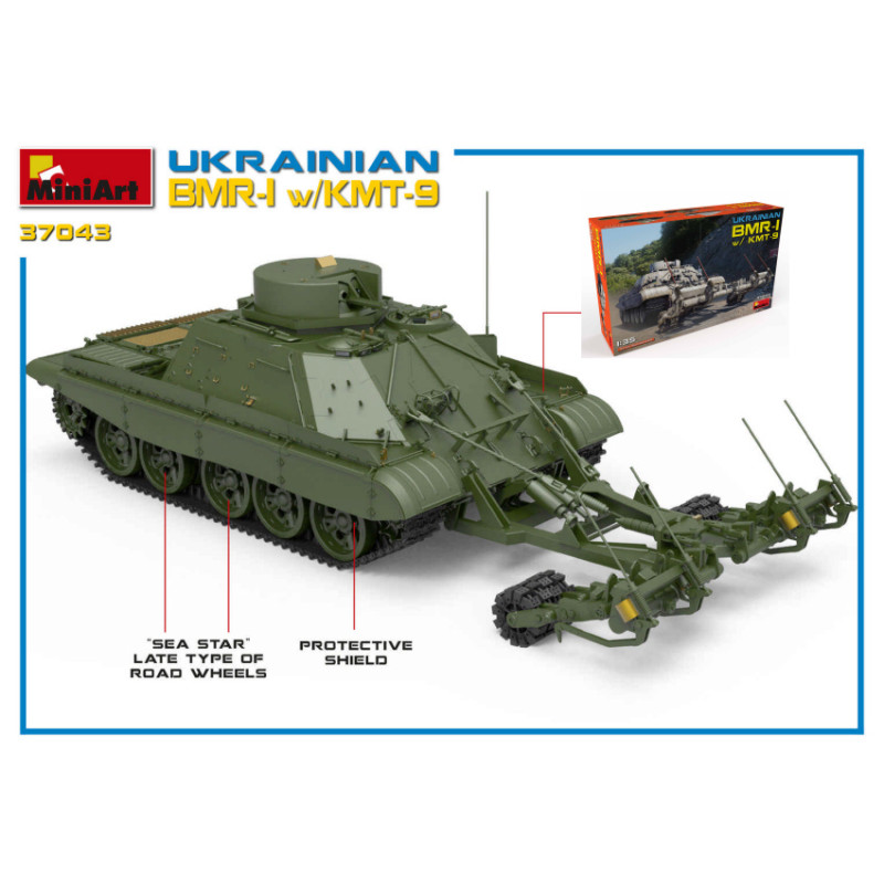 1:35 Miniart Ukrainian BMR 1 W/KMT 9 KIT