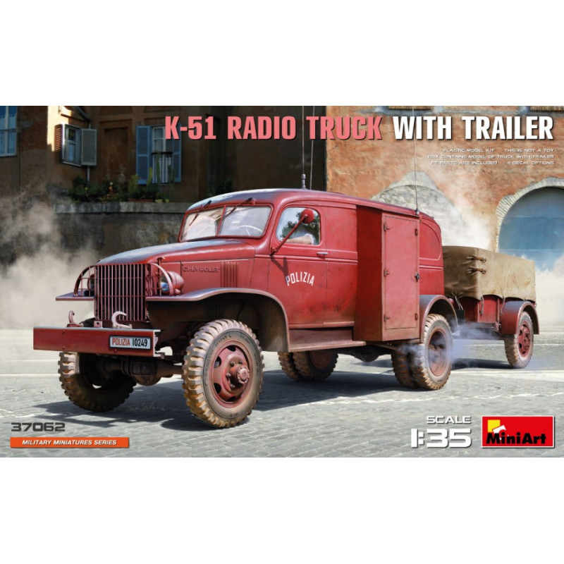 1:35 Miniart K 51 Radio Truck W/trailer KIT