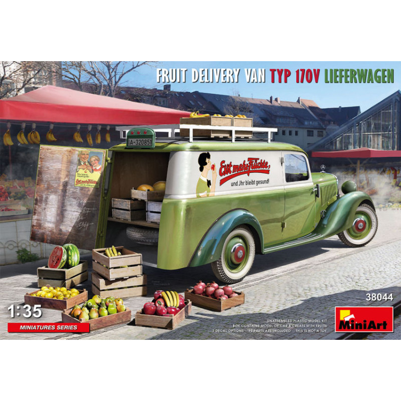 1:35 Miniart Fruit Delivery VAN TYP 170V Lieferwagen KIT