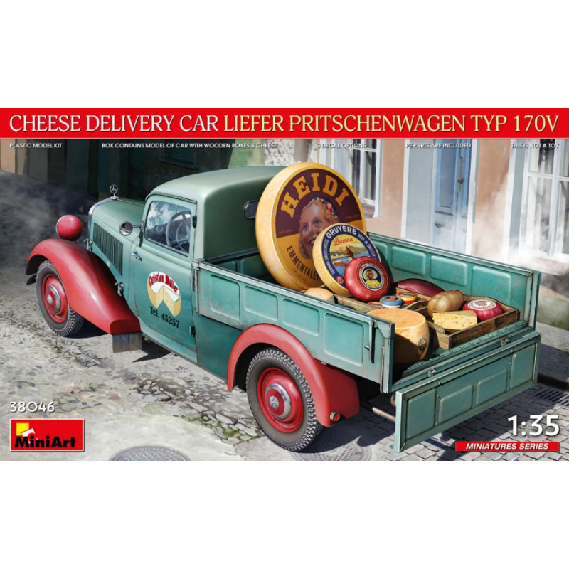 1:35 Miniart Cheese Delivery CAR Liefer Pritschenwagen TYP 170V KIT