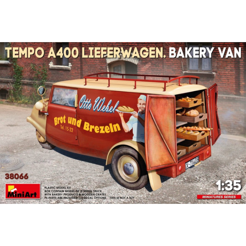 1:35 Miniart Tempo A400 Lieferwagen Bakery VAN KIT