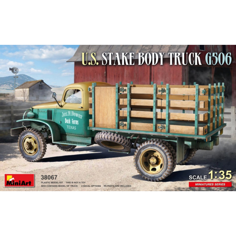 1:35 Miniart U.s. Stake Body Truck G506 KIT