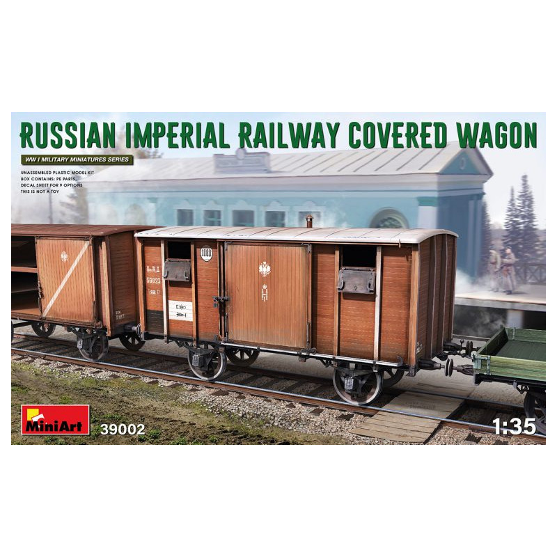 1:35 Miniart Russian Imperial Railway Cowerosso Wagon KIT