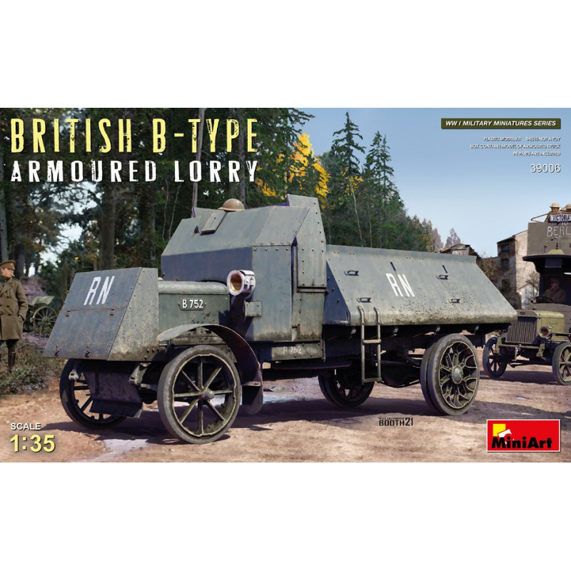 1:35 Miniart British B type Armourosso Lorry KIT