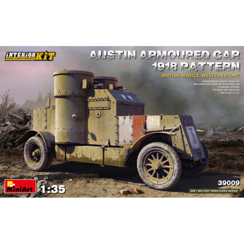 1:35 Miniart Austin Armorosso CAR 1918 Pattern British Service Interior KIT