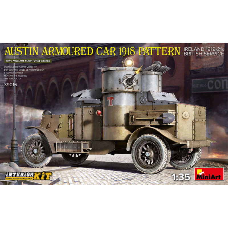 1:35 Miniart Austin Armour.car 1918 Pattern Ireland 1919 21 Interior KIT