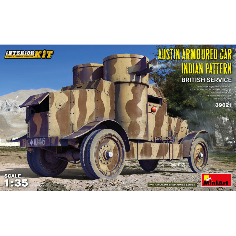 1:35 Miniart Austin Armour CAR Indian Pattern British Service Interior KIT