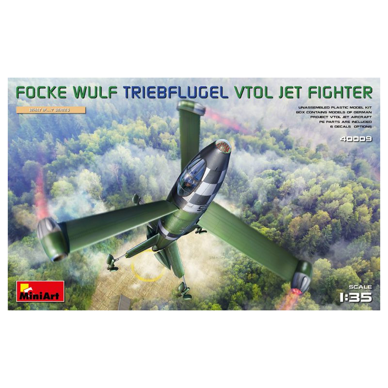 1:35 Miniart Focke Wulf Triebflugel (vtol) JET Fighter KIT