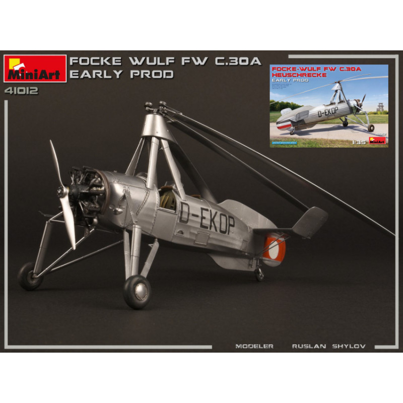 1:35 Miniart Focke wulf Fw C 30A Heuschrecke Early Prod.kit