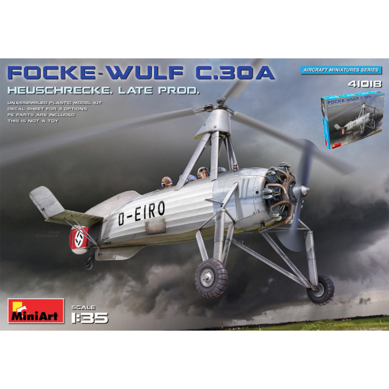 1:35 Miniart Focke wulf FW C30A Heuschrecke Late Prod.kit