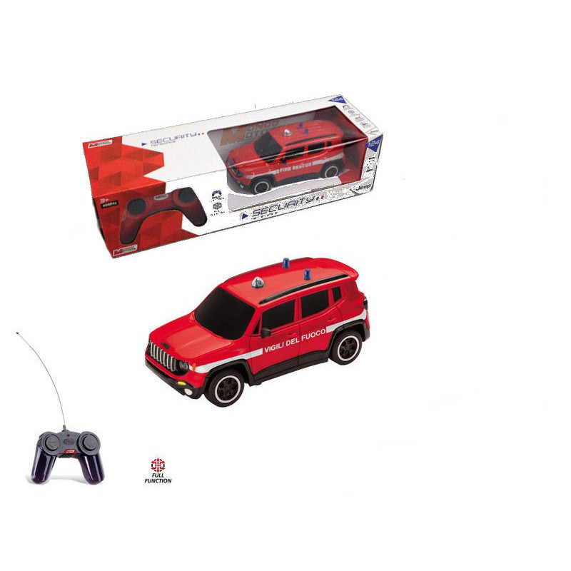 1:24 Mondo Motors Jeep Renegade Vigili DEL Fuoco Radiocomando