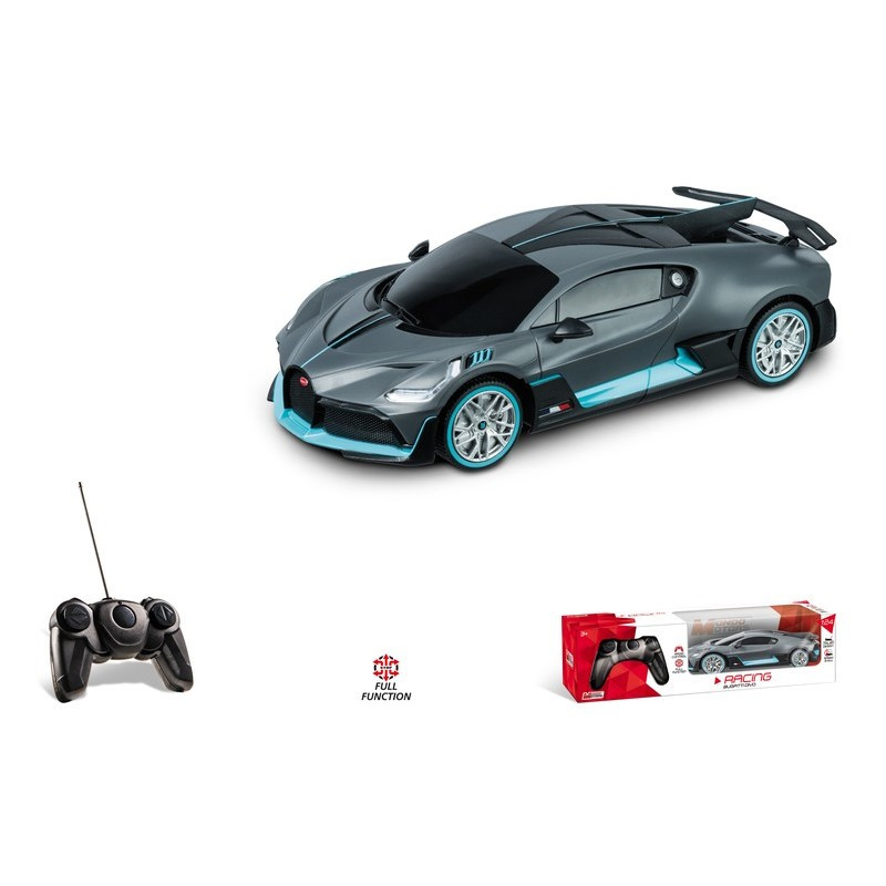 1:24 Mondo Motors Bugatti Divo Nero/blu Radiocomando