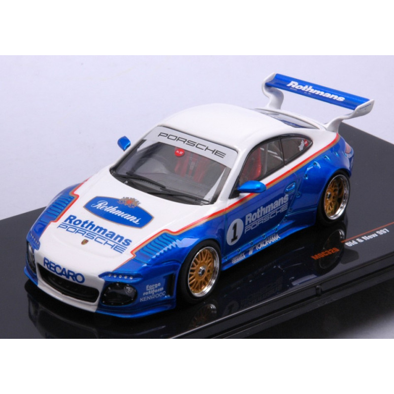 1:43 Ixo Model Porsche (911 N1) OLD AND NEW 997 Bianco/blu Rothmans