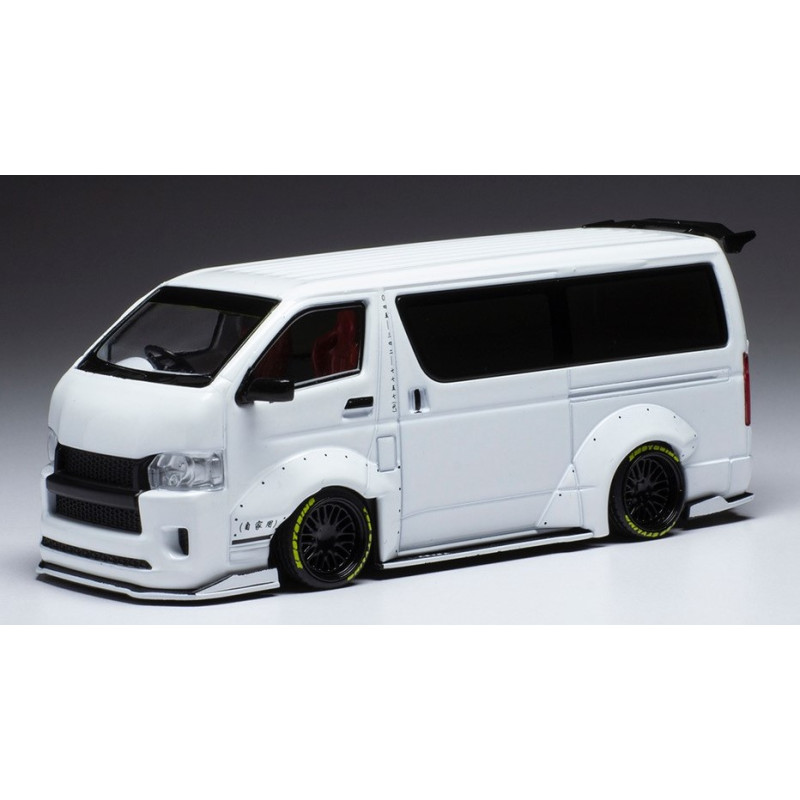 1:43 Ixo Model Toyota Hiace Widebody 2018 Metallizzato Bianco