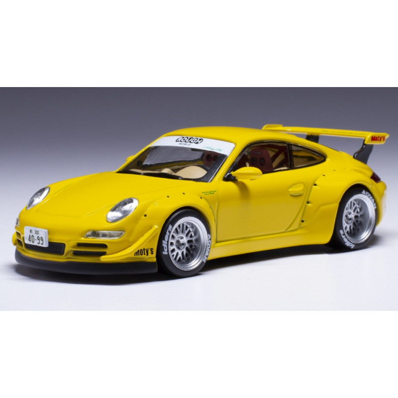 1:43 Ixo Model Porsche RWB 997 Giallo