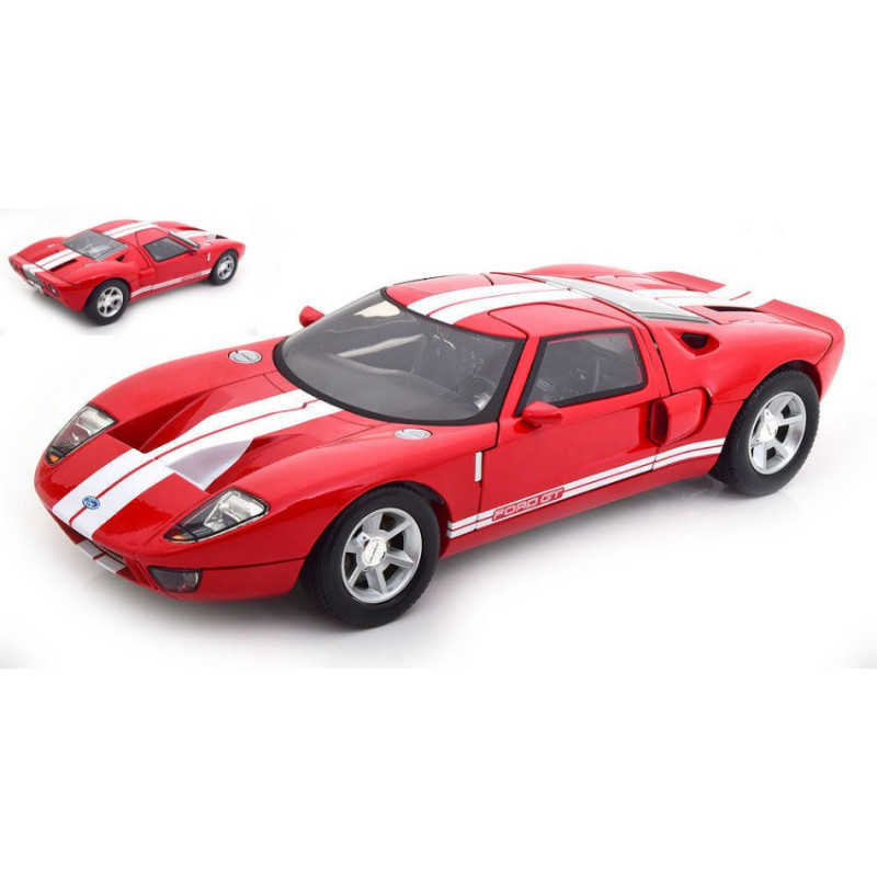 1:12 Motormax Ford GT Concept 2004 Rosso W/bianco Stripes