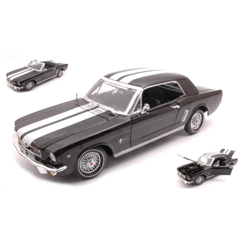 1:18 Motormax Ford Mustang 1964 Hardtop Nero