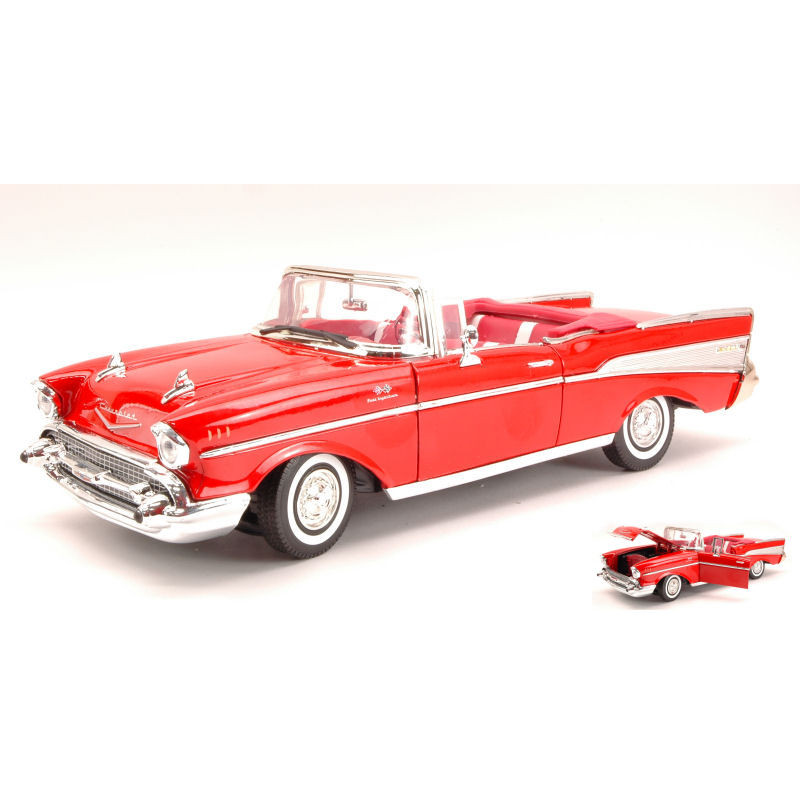 1:18 Motormax Chevy BEL AIR 1957 Rosso