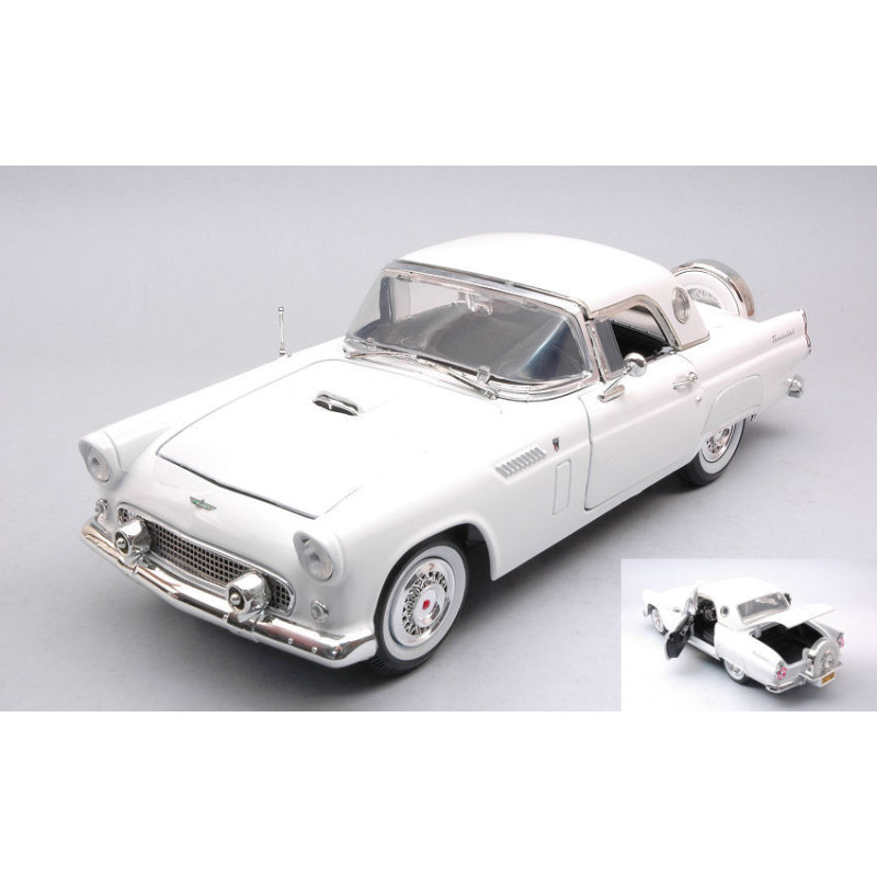 1:18 Motormax Ford Thunderbird 1956 Hardtop Bianco