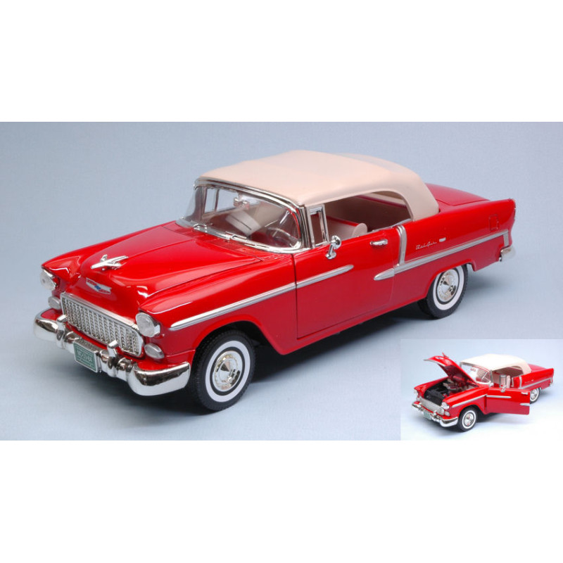 1:18 Motormax Chevy BEL AIR 1955 Rosso