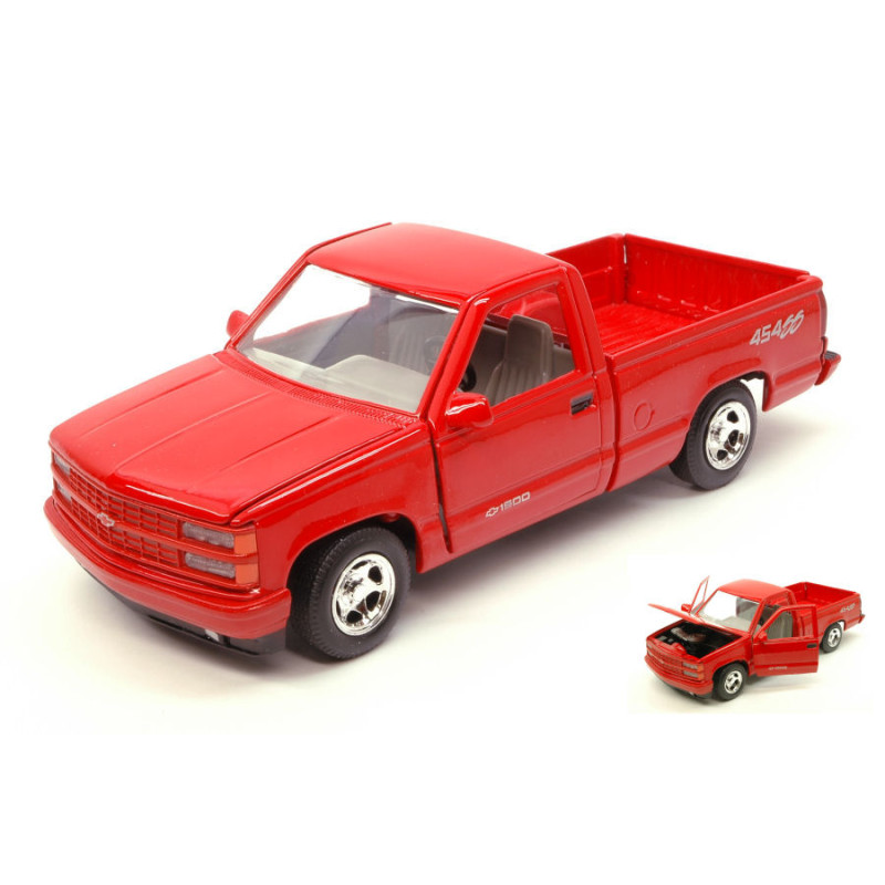 1:24 Motormax Chevrolet 454 SS Pick UP 1992 Rosso