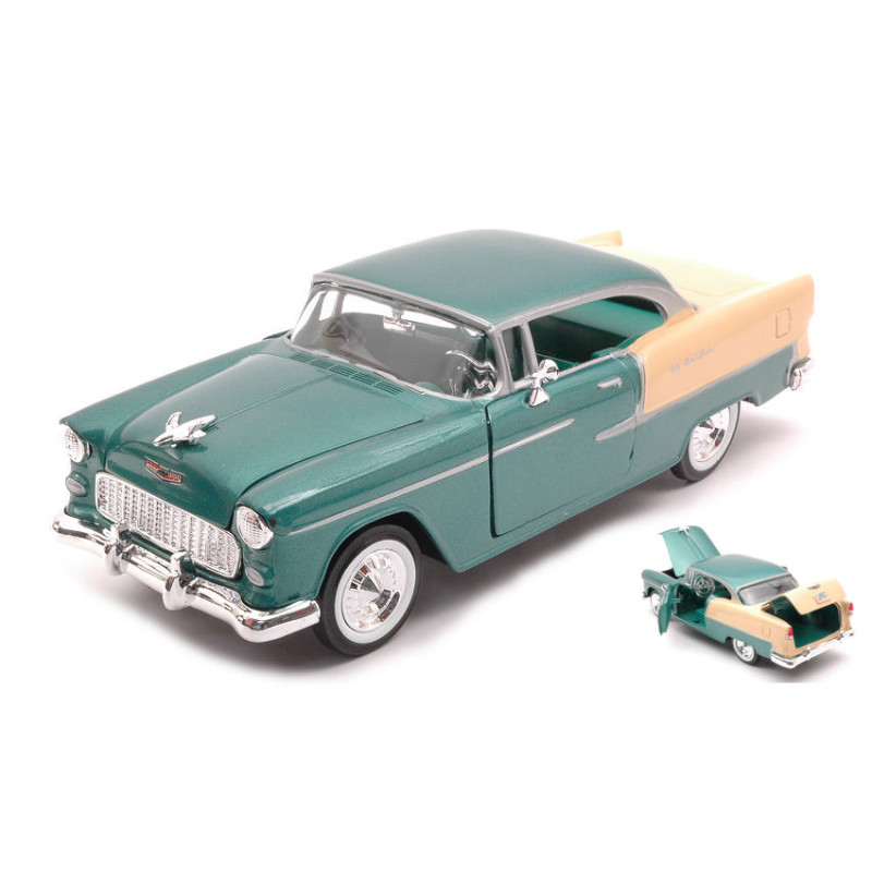 1:24 Motormax Chevy BEL AIR 1955 Verde/crema