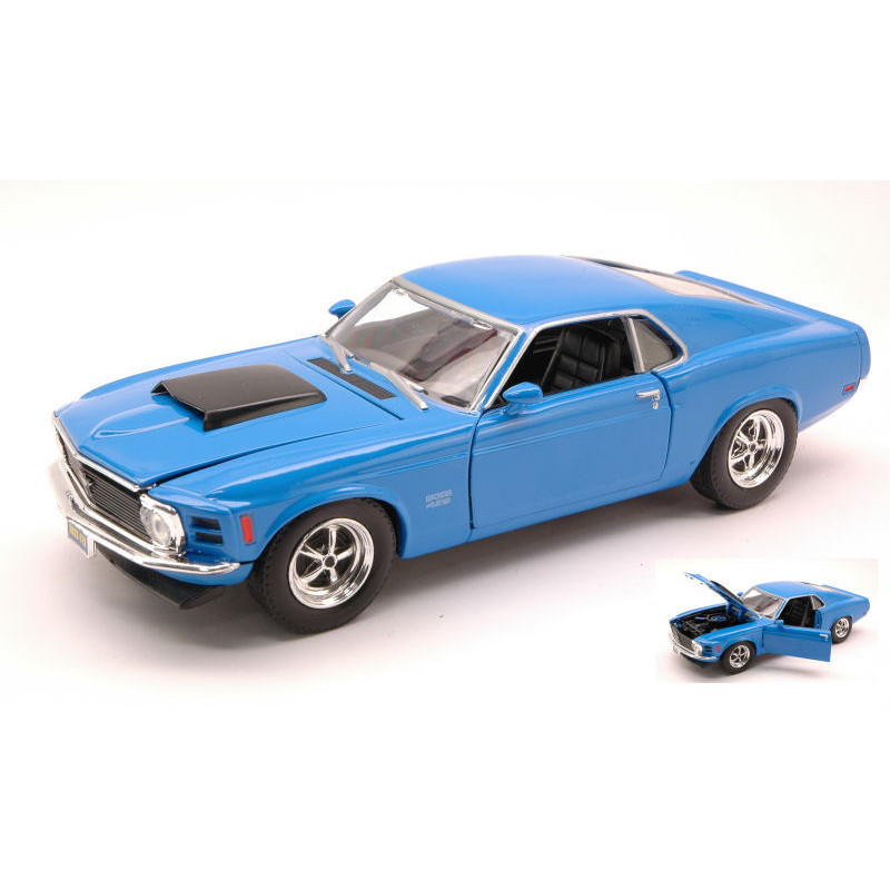 1:24 Motormax Ford Mustang Boss 429 1970 Blu