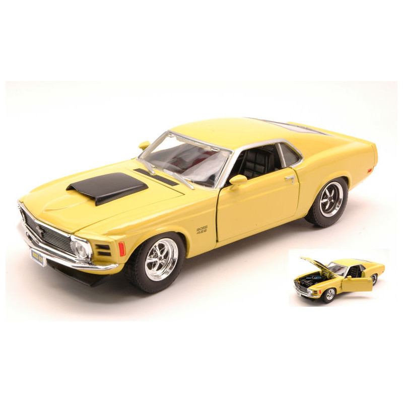 1:24 Motormax Ford Mustang Boss 429 1970 Giallo