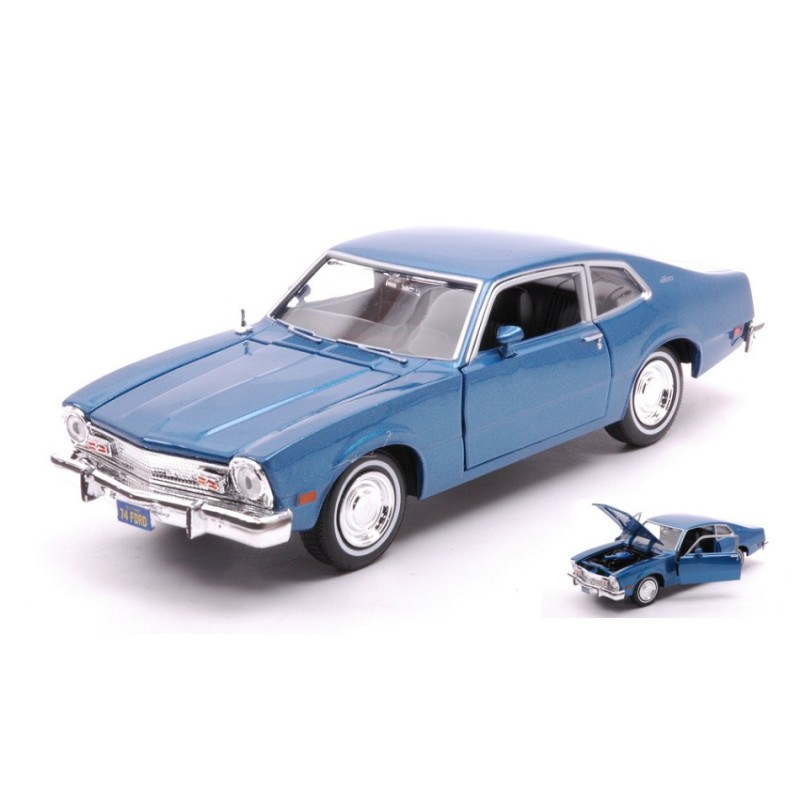 1:24 Motormax Ford Maverick 1974 Forgetten Classic Series Blu