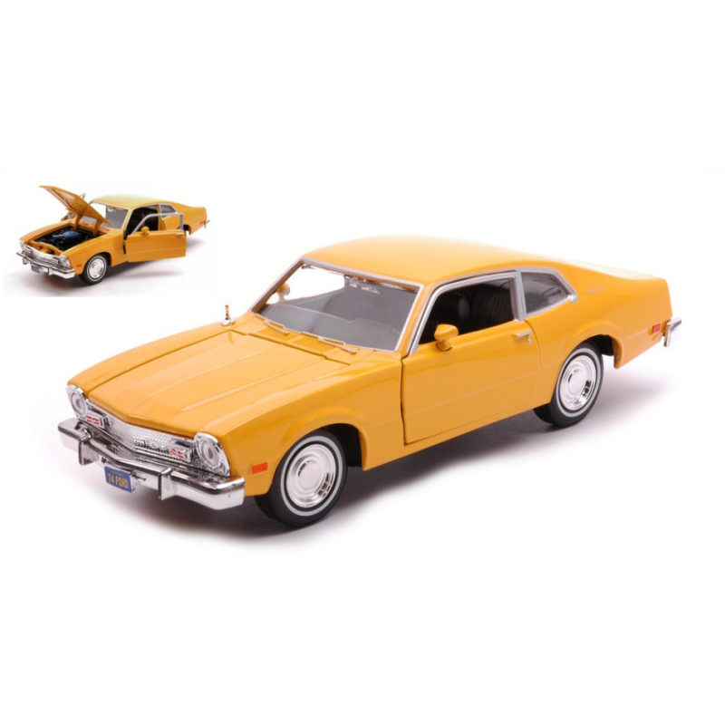 1:24 Motormax Ford Maverick 1974 Forgetten Classic Series Giallo