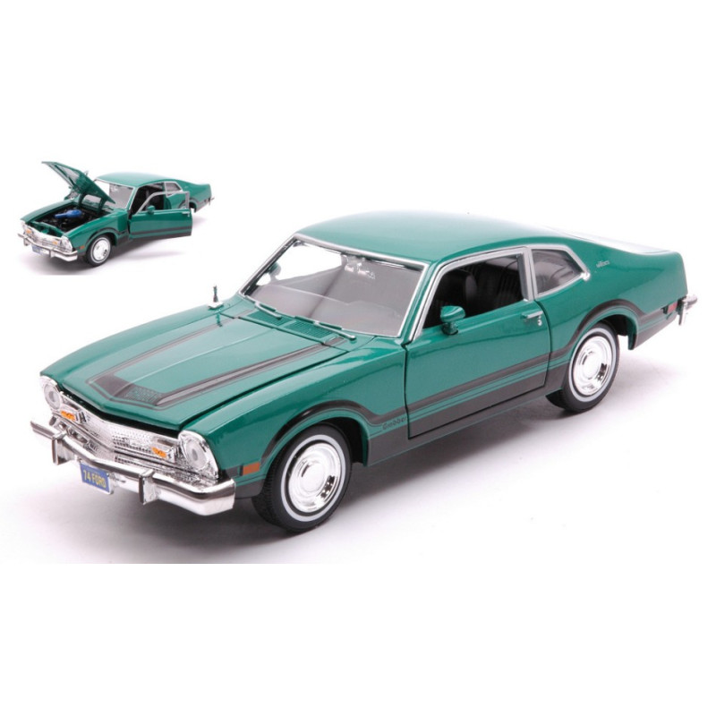 1:24 Motormax Ford Maverick Grabber Forgetten Classic Series 1974 Verde