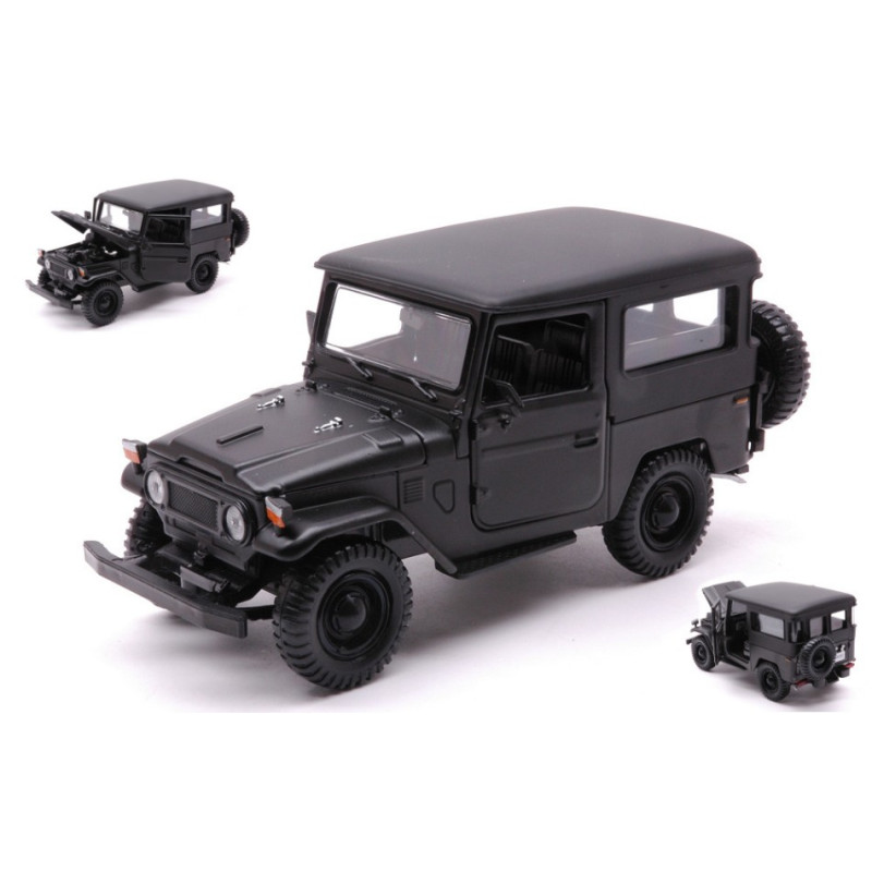 1:24 Motormax Toyota FJ40 1974 Hard TOP Nero Opaco