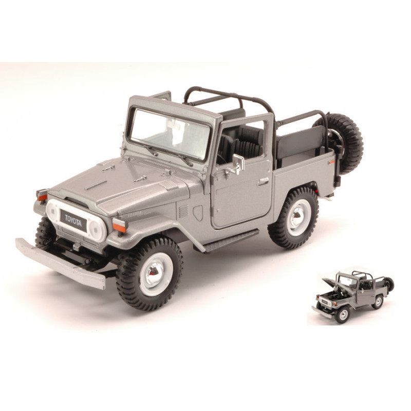 1:24 Motormax Toyota FJ40 Open 1960 Argento