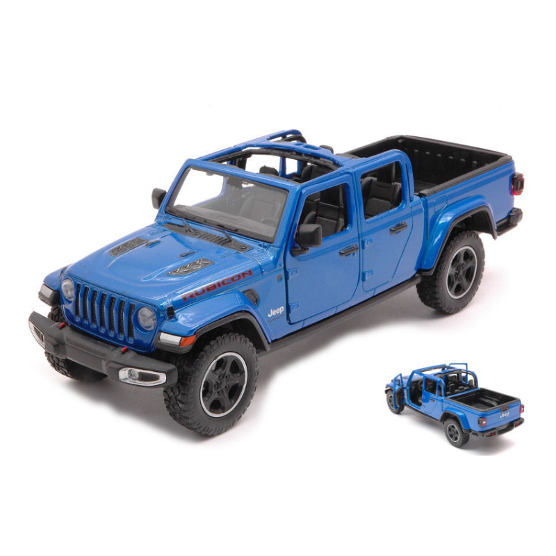 1:24 Motormax Jeep Gladiator Rubicon Open TOP Blu