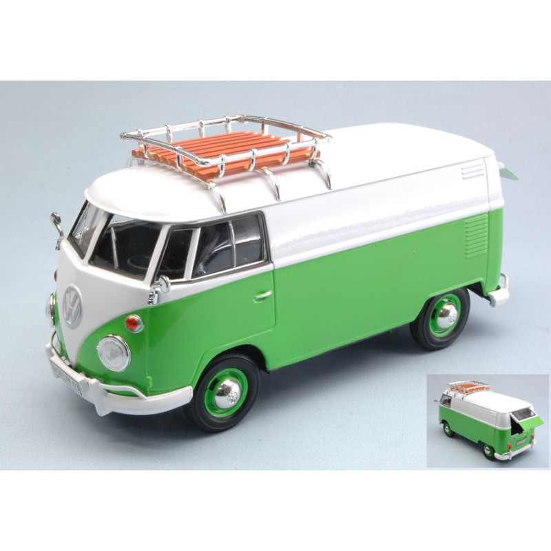 1:24 Motormax VW Type 2 (T1) 1965 Portapacchi Verde/bianco