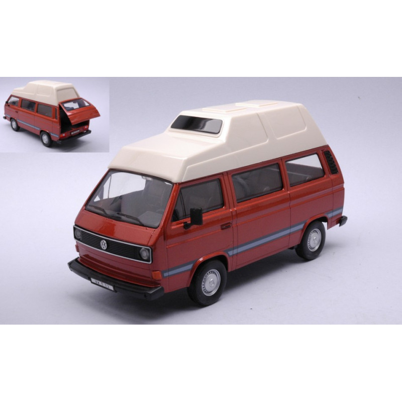 1:24 Motormax Volkswagen Type 2 Camper VAN Marrone/bianco