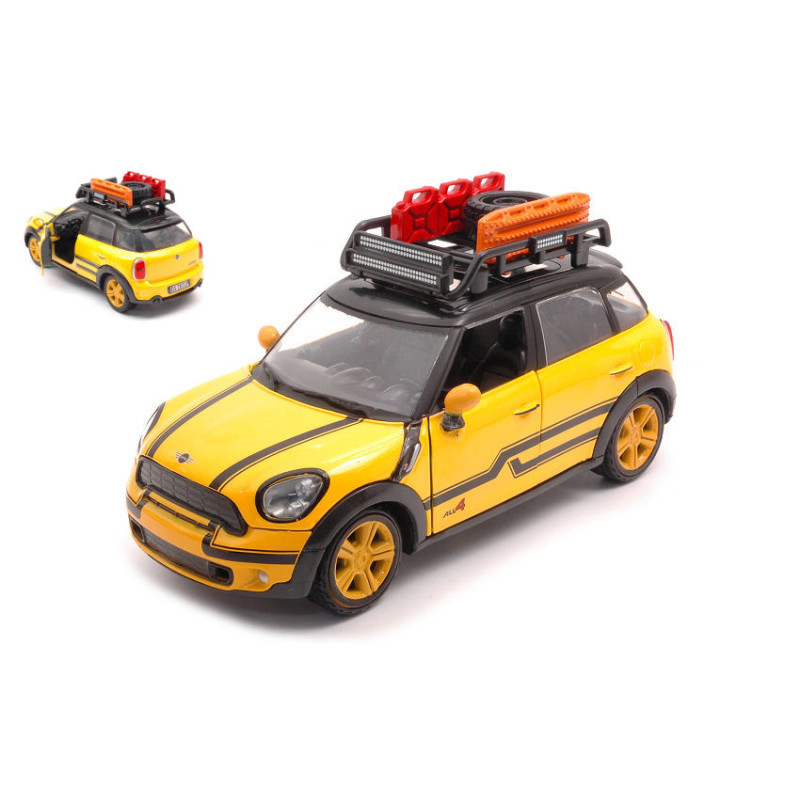 1:24 Motormax Mini Cooper S Countryman With Roof Rack Giallo/nero