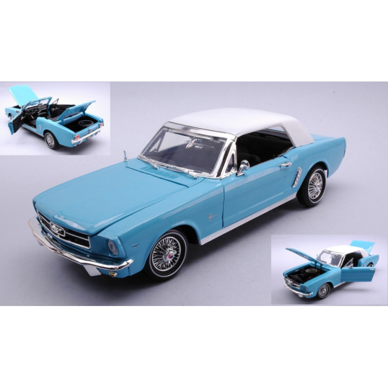 1:18 Motormax Ford Mustang Hard TOP James Bond Thundeball Blu/bianco