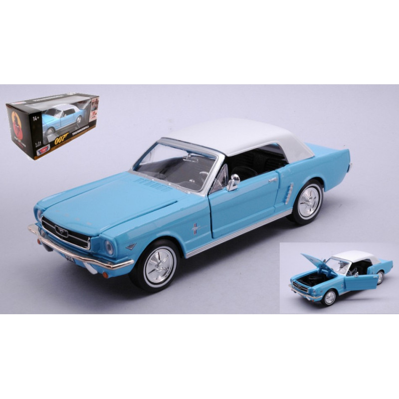 1:24 Motormax Ford Mustang Convertible 1967 007 James Bond Thunderbird