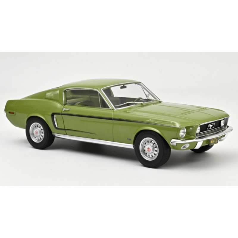 1:12 Norev Ford Mustang Fastback GT 1968 Verde Chiaro Metallizzato